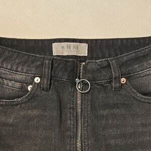 We The Free Charcoal Denim Skirt